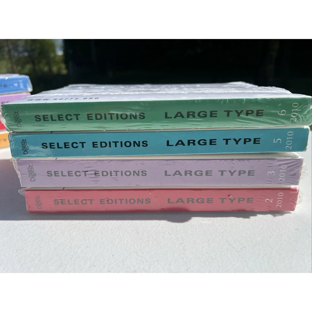 Reader's Digest Select Edition Large Print  4 books from 2010 - 8 stories